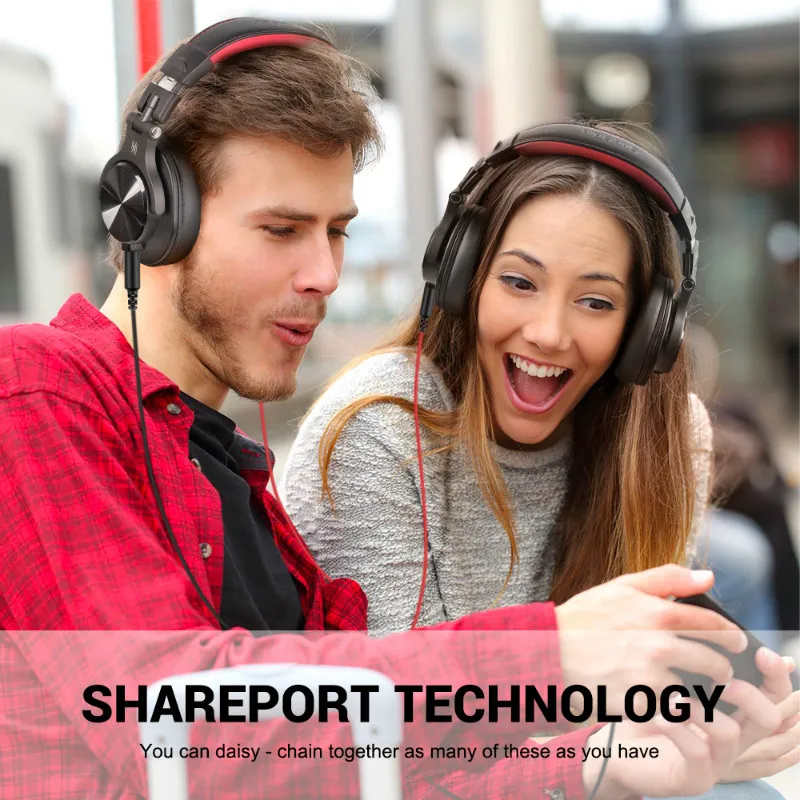 Wired Over Ear Headphone With Mic Studio DJ Headphones Professional Monitor Recording & Mixing Headset For Gaming - Image 4