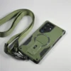 Long Strap Crossbody Magnetic Bracket Magsafe Case compatible for Smartphones 5G Shockproof Outdoor Sports Defender Cover